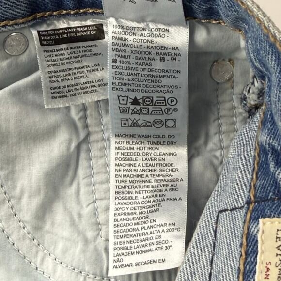 Levi's Baggy Bootcut Women's Jeans Flea Market Find Light Wash - Picture 5 of 10